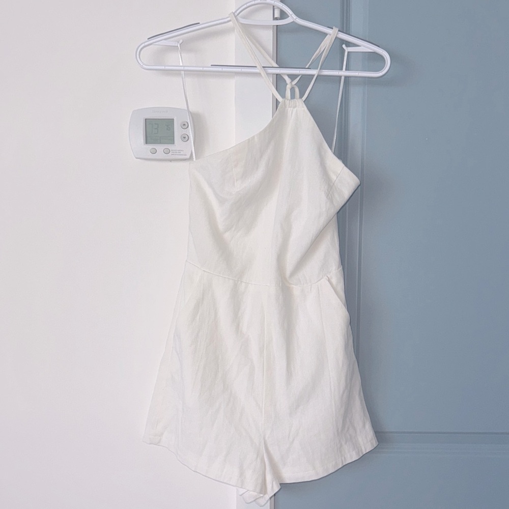 Altar'd State White Halter Romper